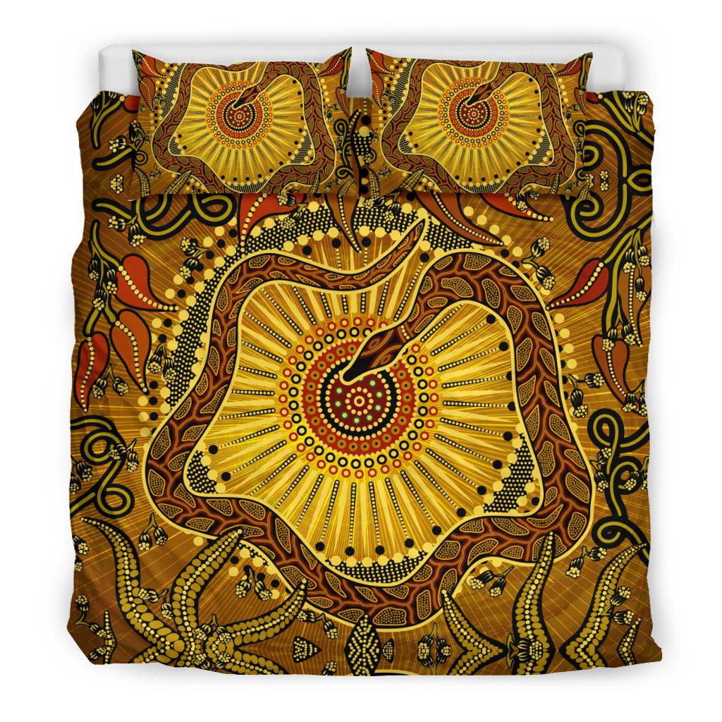 bedding-set-australian-aboriginal-snake-rainbow-serpent