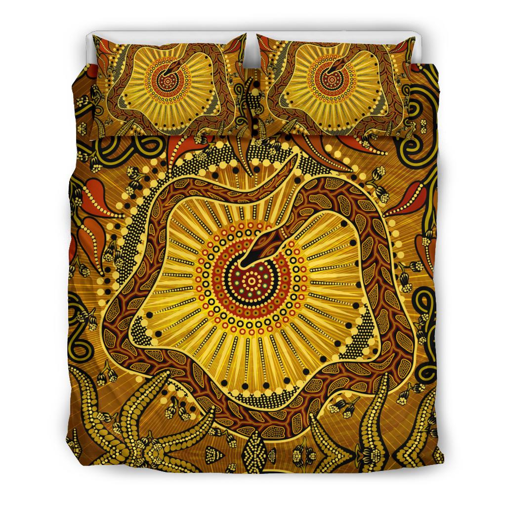 bedding-set-australian-aboriginal-snake-rainbow-serpent