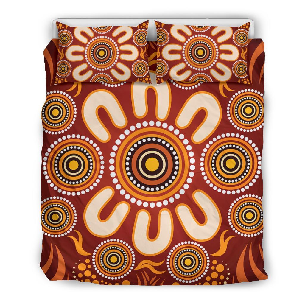aboriginal-bedding-set-circle-flowers-patterns-ver03
