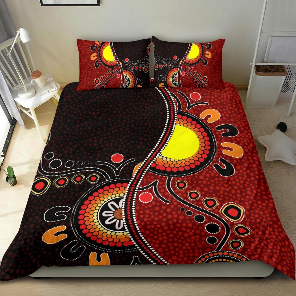 aboriginal-bedding-set-australia-flag-dot-painting-art