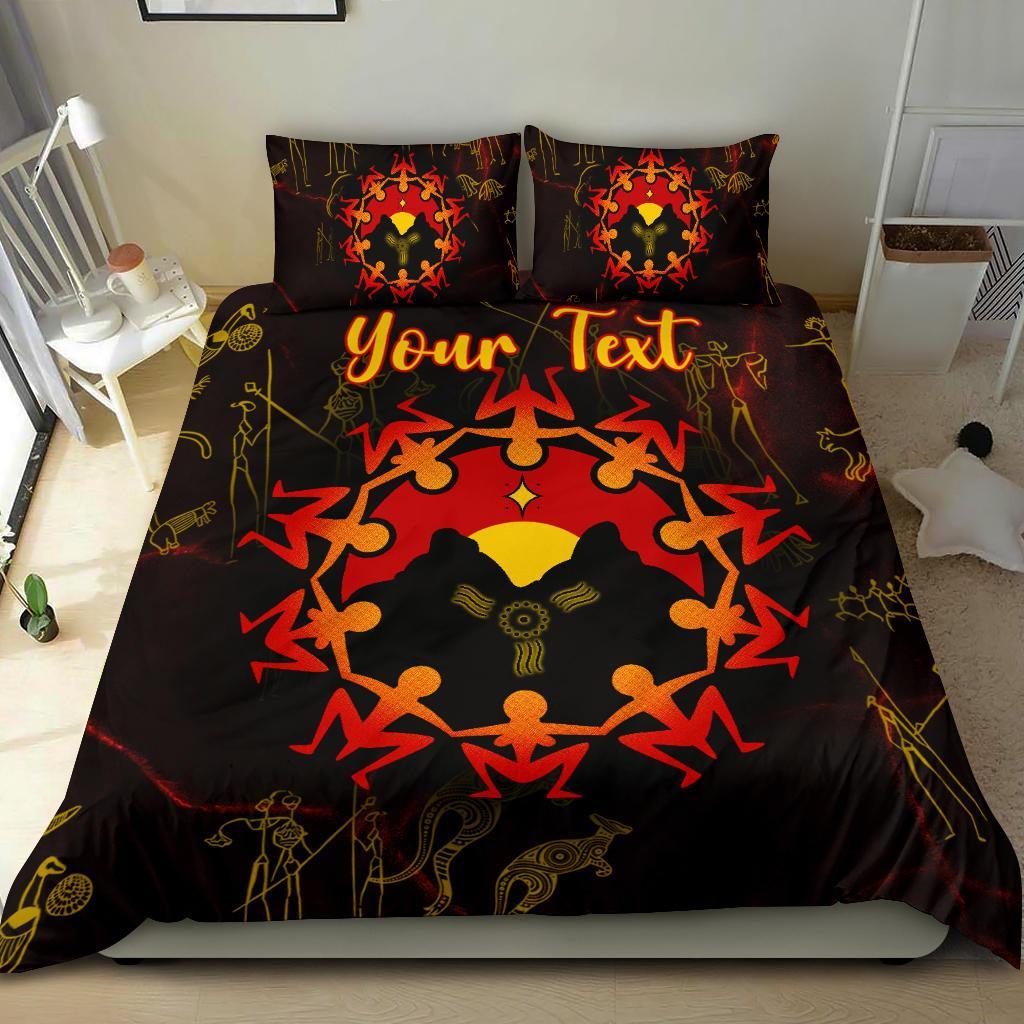 custom-aboriginal-bedding-set-australia-map-and-indigenous-flag