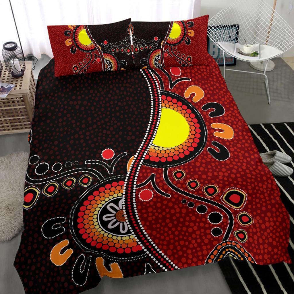 aboriginal-bedding-set-australia-flag-dot-painting-art