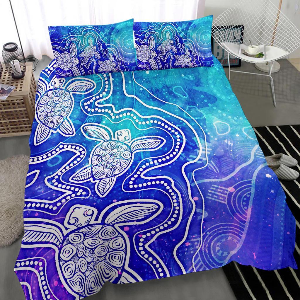 aboriginal-bedding-set-sea-turtle-with-indigenous-patterns-blue