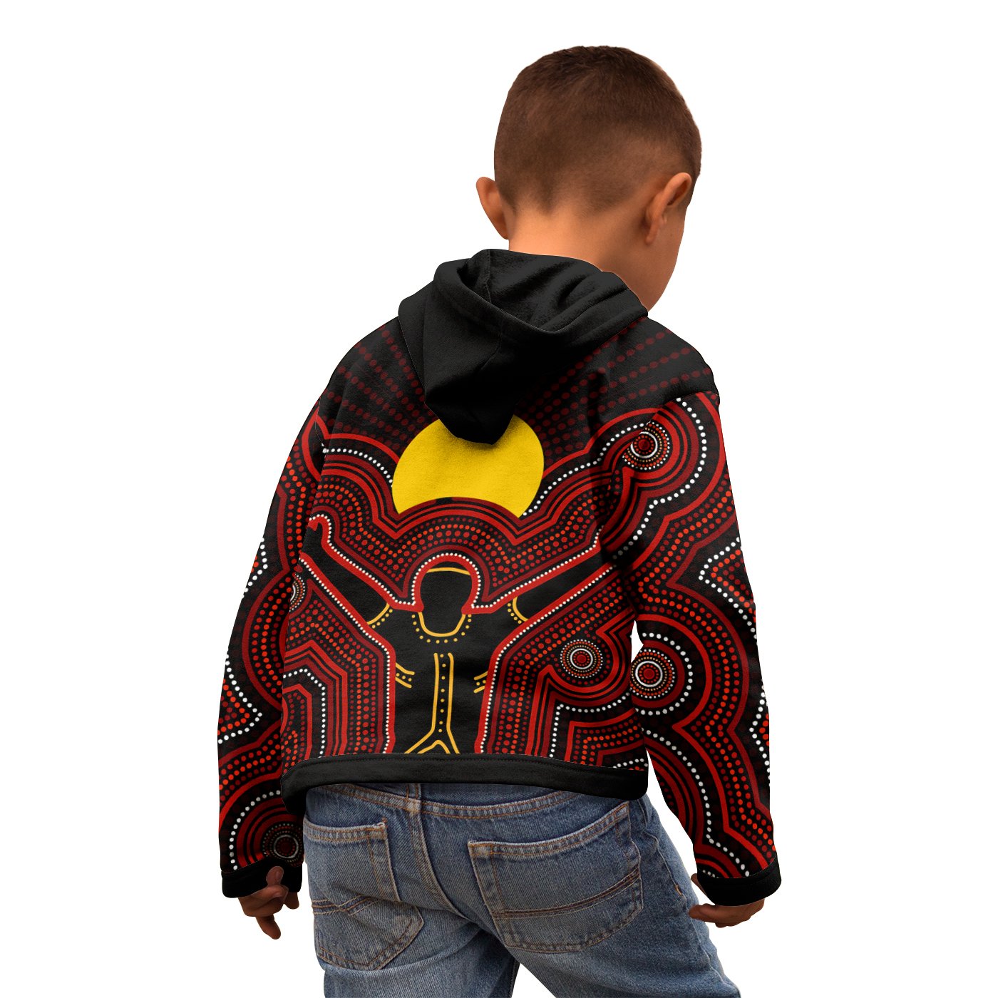 aboriginal-personalised-kid-hoodie-the-sun-always-shines