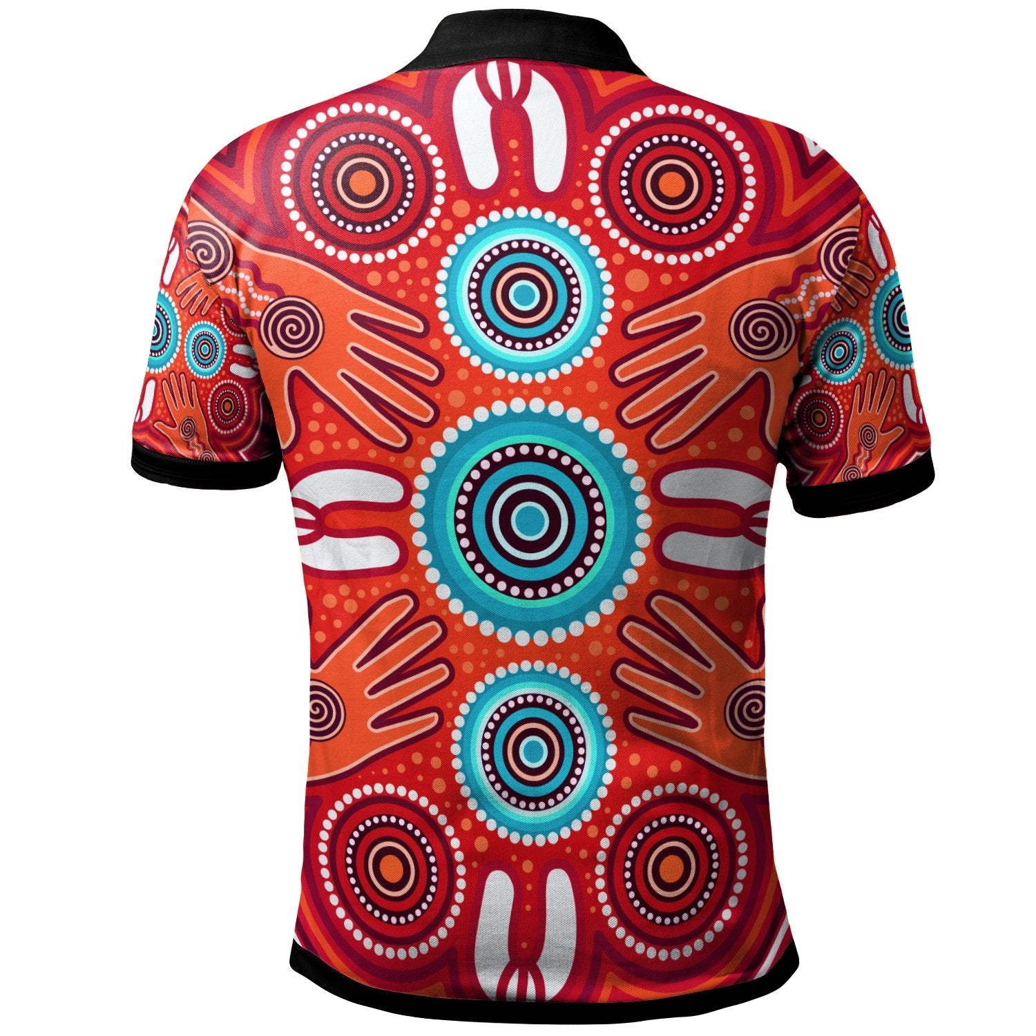 polo-shirts-aboriginal-family-with-dot-painting-art