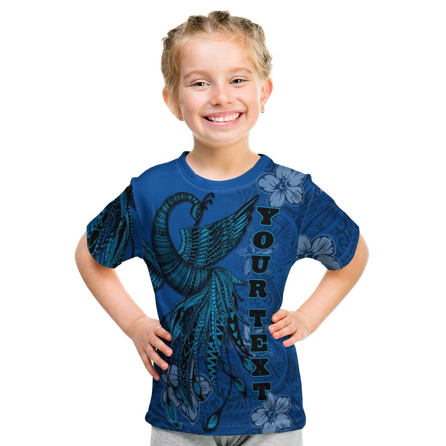papua-new-guinea-custom-personalised-t-shirt-polynesian-phoenix-bird-fairytales-bird-blue