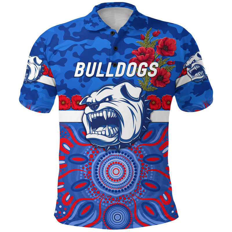custom-personalised-western-bulldogs-anzac-polo-shirt-indigenous-vibes