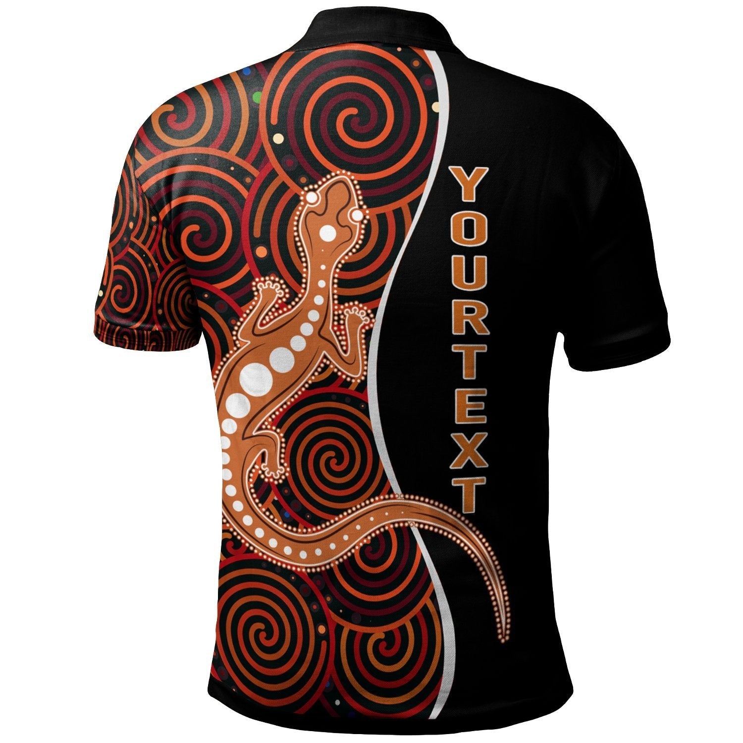 aboriginal-personalised-polo-shirt-indigenous-lizard-dreaming