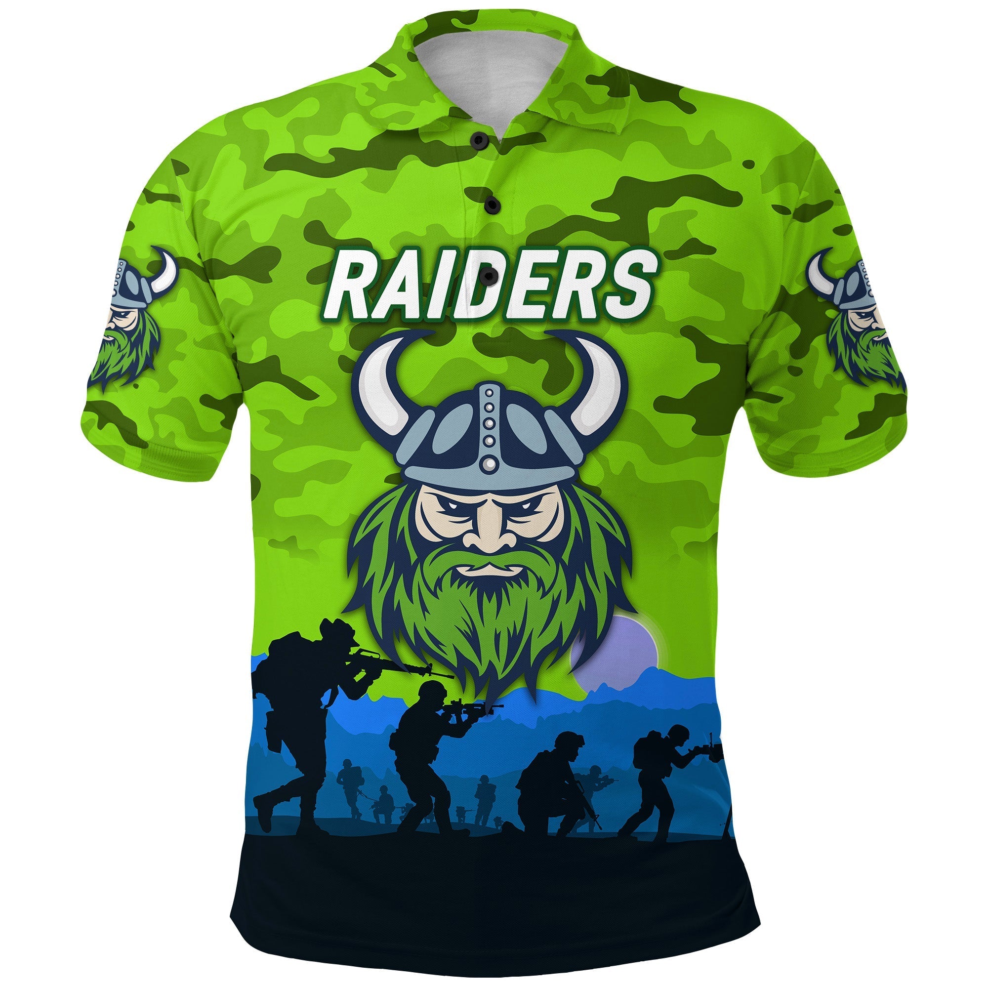 custom-personalised-canberra-raiders-anzac-2022-polo-shirt-simple-style