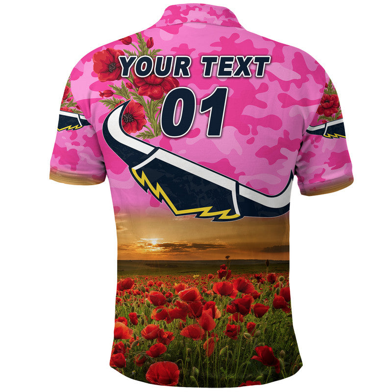 custom-personalised-north-queensland-cowboys-anzac-2022-polo-shirt-poppy-flowers-vibes-pink