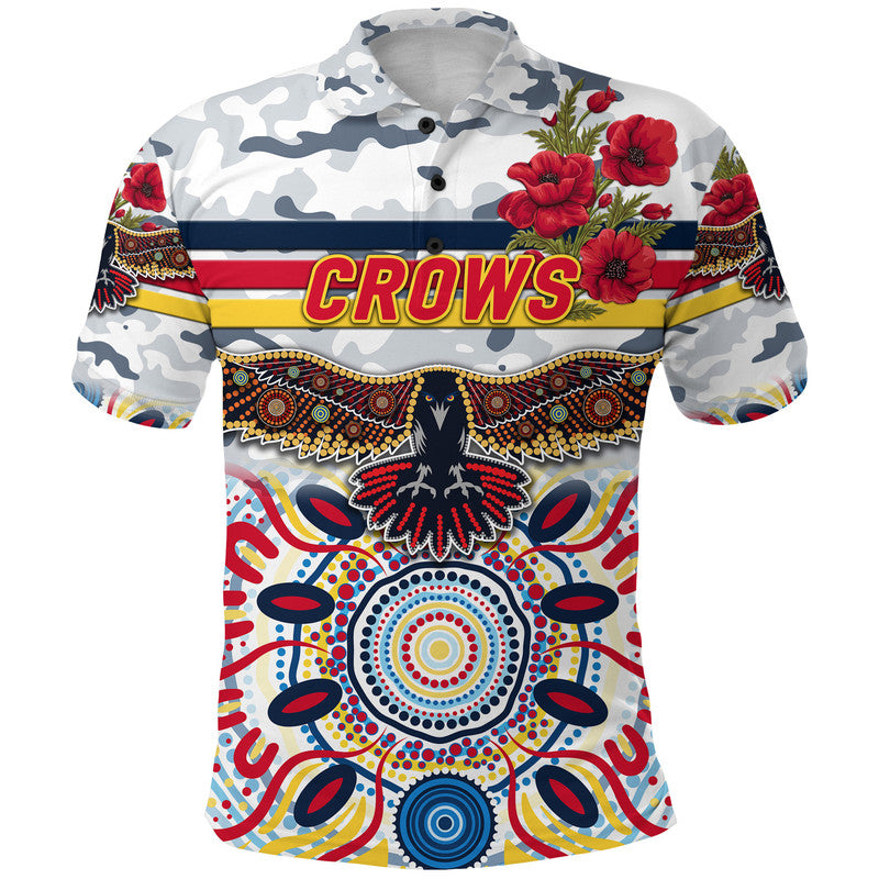 custom-personalised-adelaide-crows-anzac-polo-shirt-indigenous-vibes-white