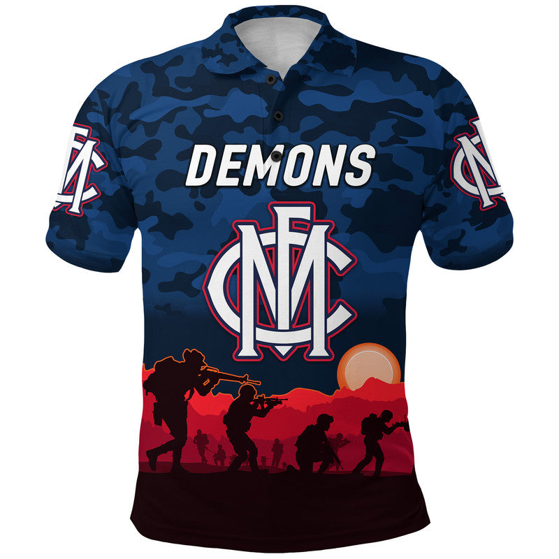 custom-personalised-melbourne-demons-anzac-polo-shirt-simple-style