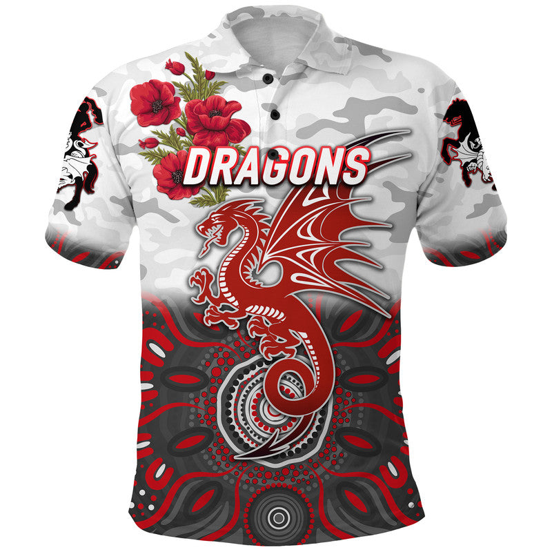 custom-personalised-st-george-illawarra-dragons-anzac-2022-polo-shirt-indigenous-vibes-white