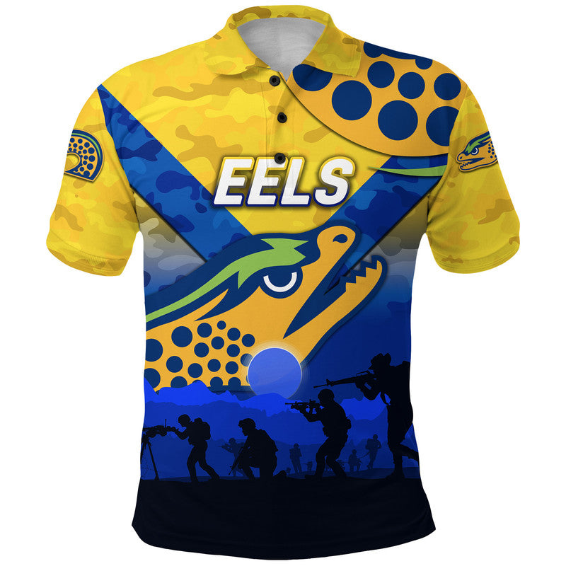custom-personalised-parramatta-eels-anzac-2022-polo-shirt-simple-style-gold