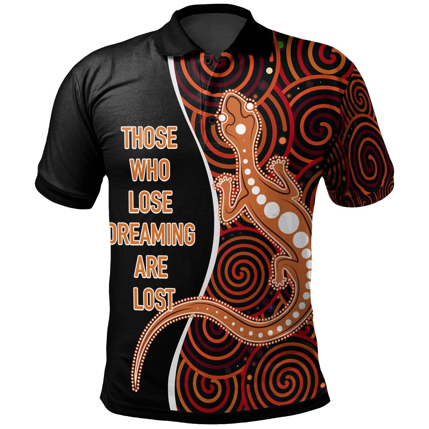 aboriginal-personalised-polo-shirt-indigenous-lizard-dreaming