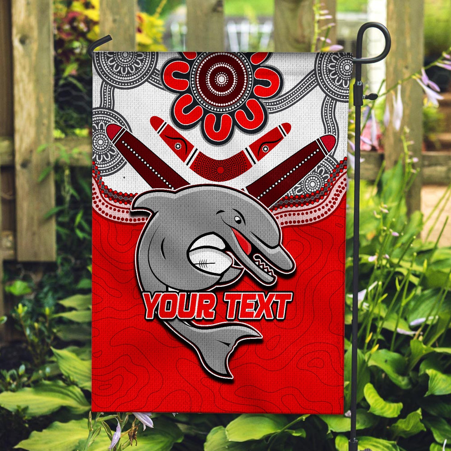 custom-personalised-dolphins-rugby-flag-redcliffe-come-back-stronger