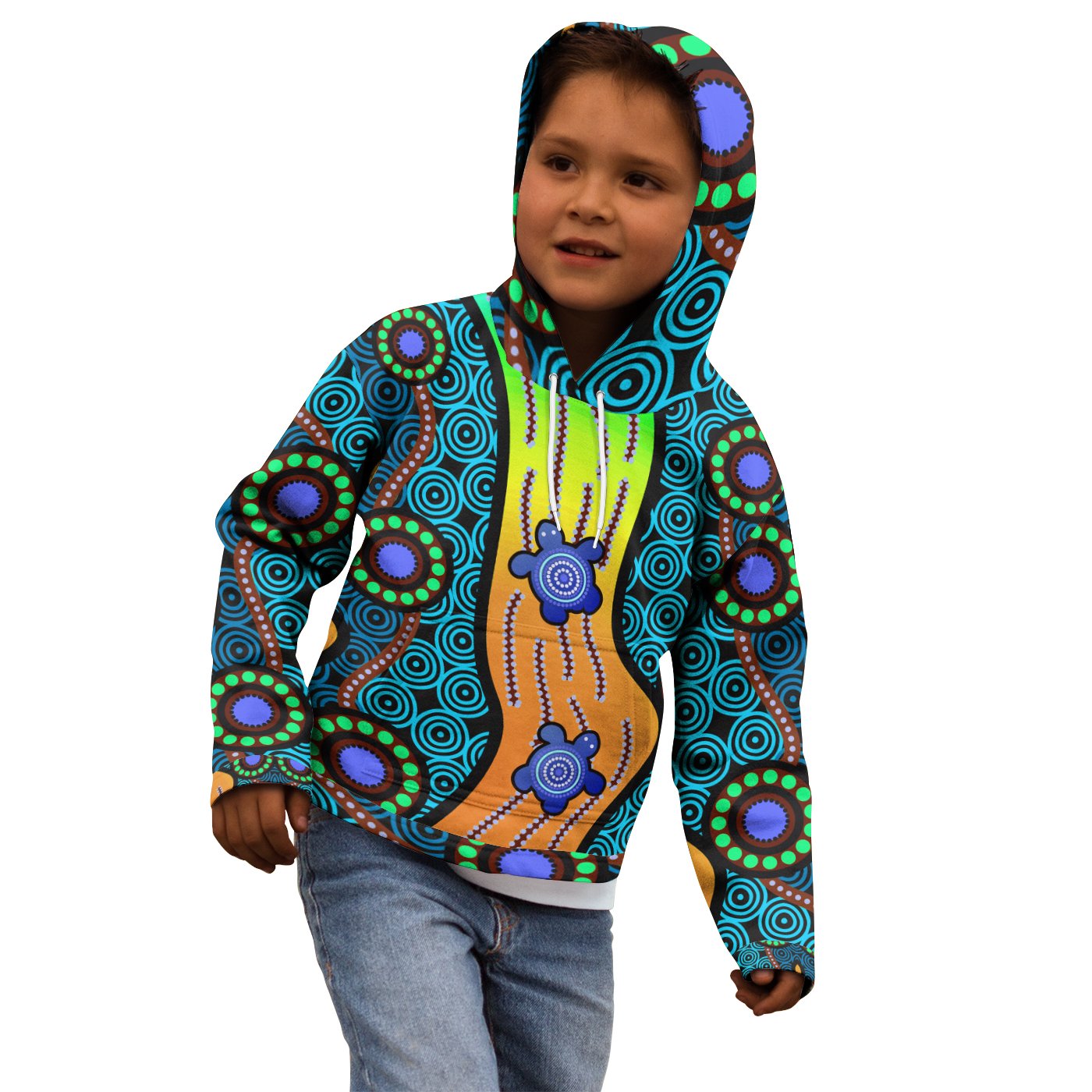 hoodie-kids-aboriginal-turtle