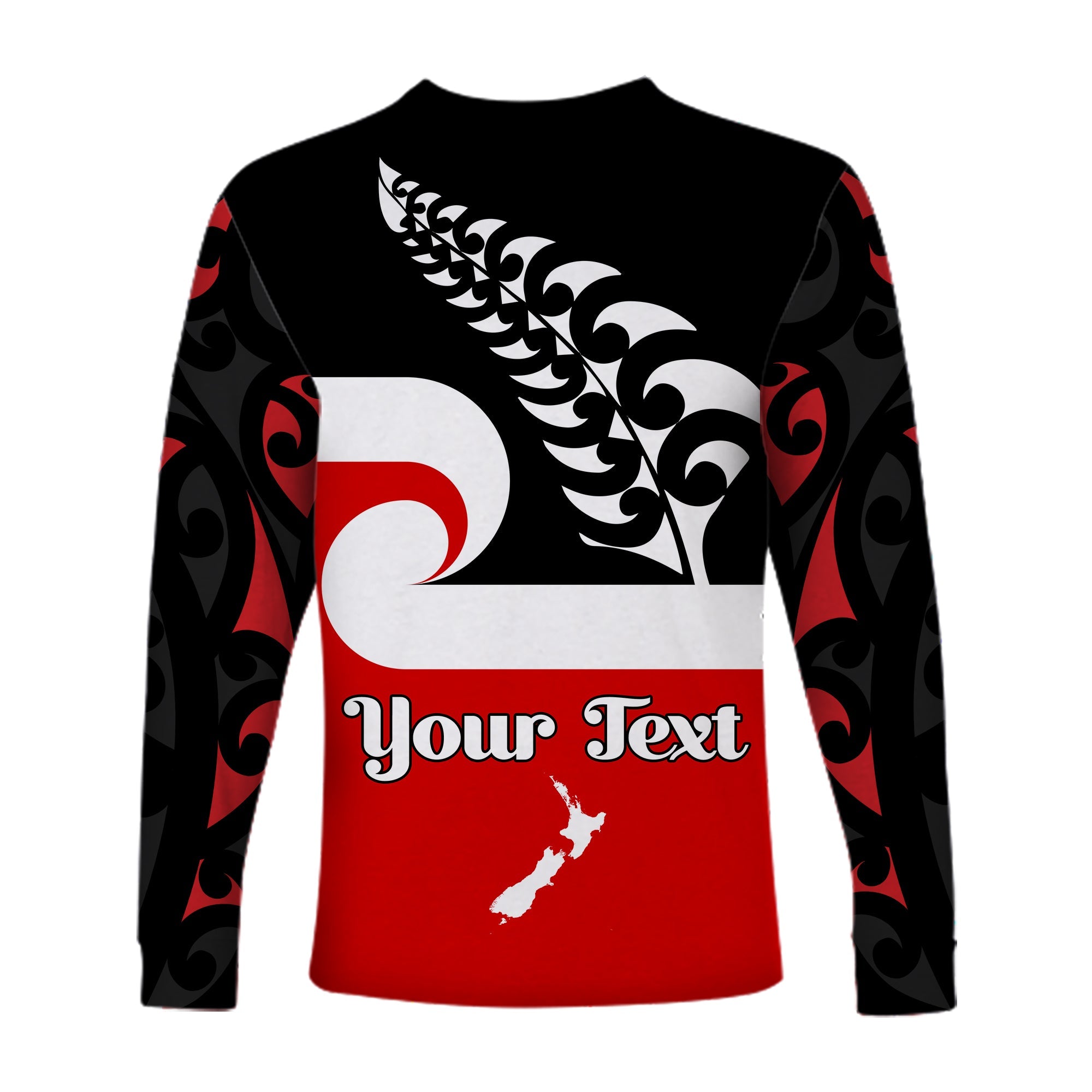 custom-personalised-waitangi-day-long-sleeve-shirt-maori-fern-and-tino-rangatiratanga-flag-lt13