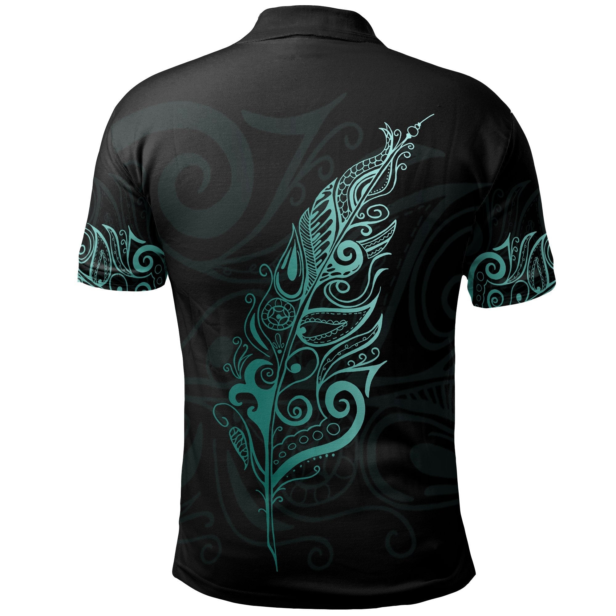 light-silver-fern-new-zealand-polo-shirt-turquoise