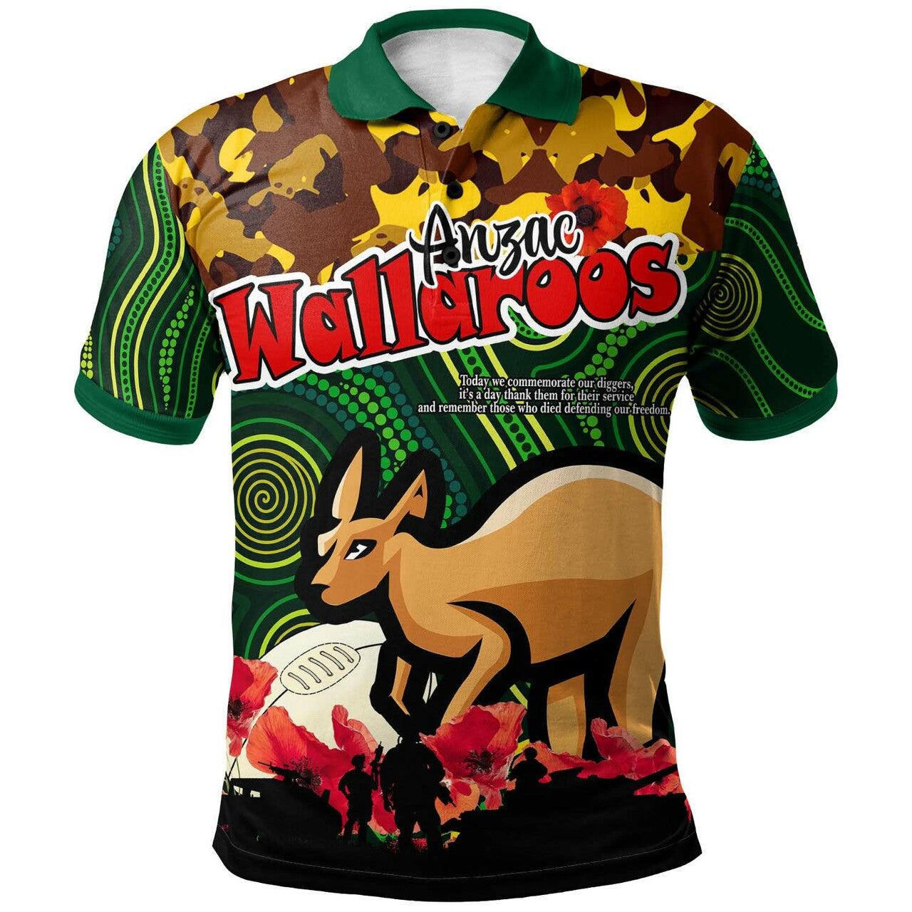 wallaroos-rugby-polo-shirt-anzac-day-wallaroos-with-aboriginal-pattern-polo-shirt
