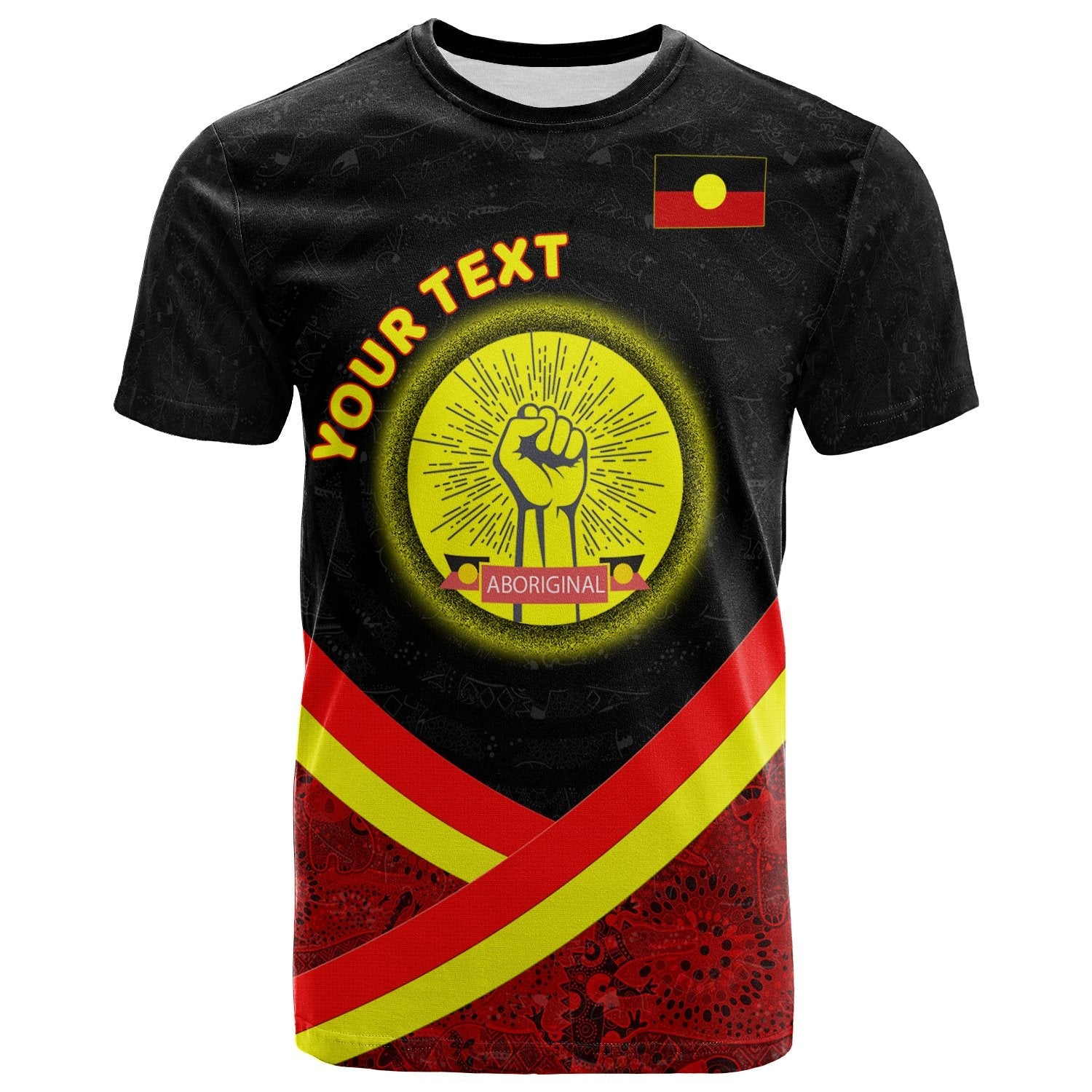 custom-tshirt-aboriginal-flag-and-animals-pattern