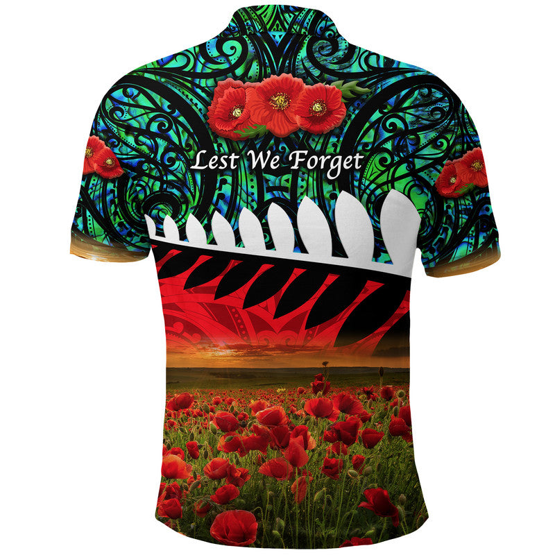 new-zealand-maori-anzac-polo-shirt-poppy-vibes-turquoise