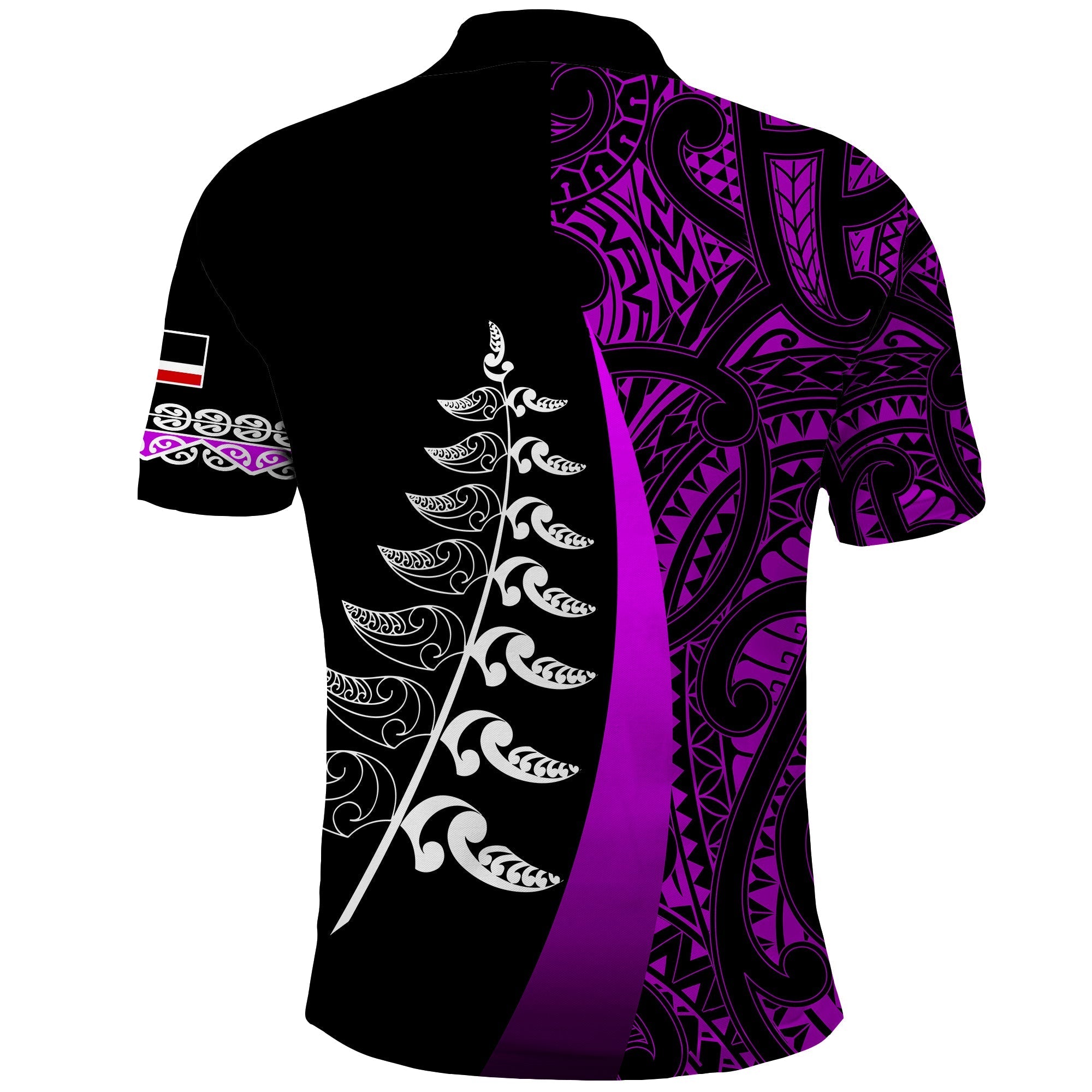 waitangi-day-polo-shirt-maori-mix-fern-style-purple