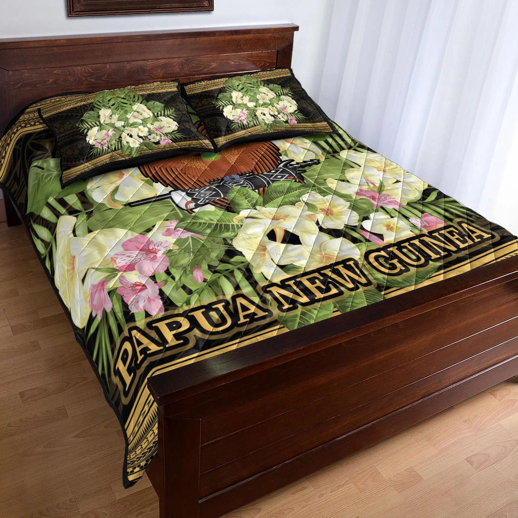 papua-new-guinea-quilt-bed-set-polynesian-gold-patterns-collection