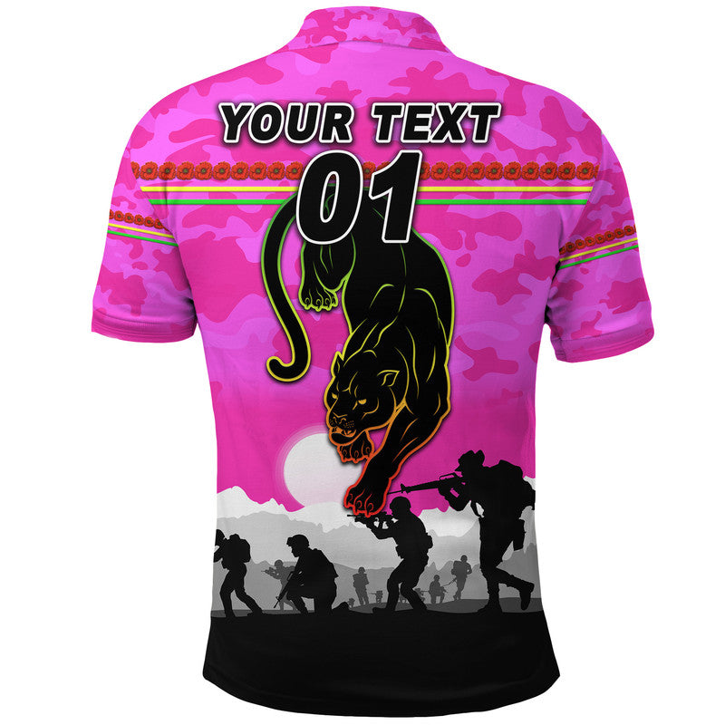 custom-personalised-penrith-panthers-anzac-2022-polo-shirt-simple-style-pink