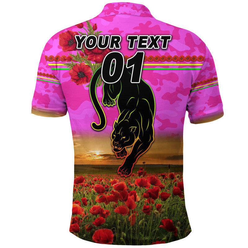 custom-personalised-penrith-panthers-anzac-2022-polo-shirt-poppy-flowers-vibes-pink