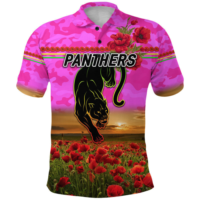 penrith-panthers-anzac-2022-polo-shirt-poppy-flowers-vibes-pink