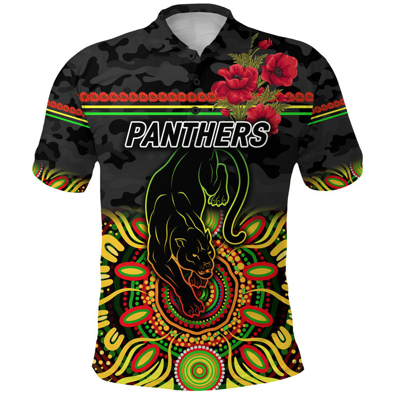 custom-personalised-penrith-panthers-anzac-2022-polo-shirt-poppy-flowers-vibes-white