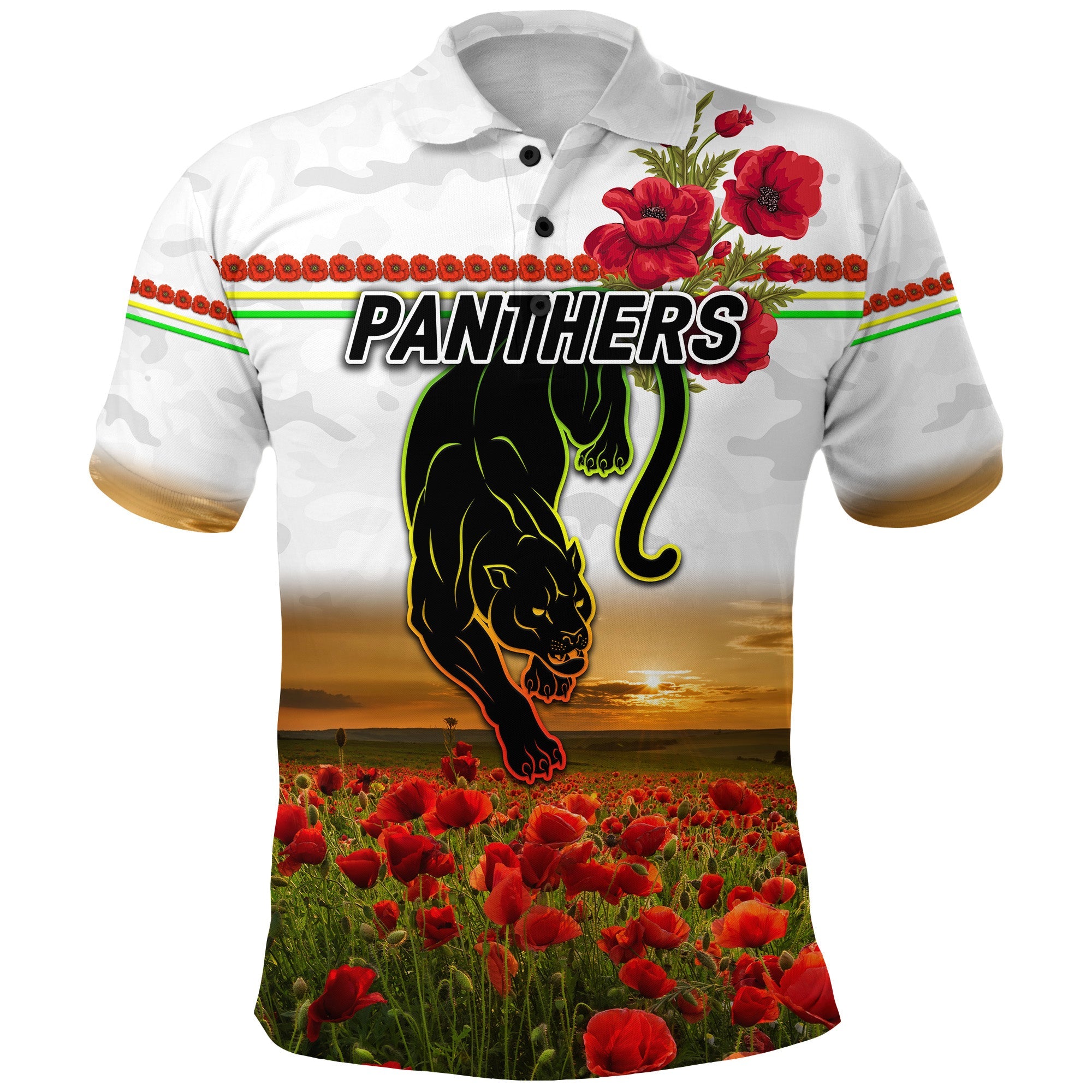 penrith-panthers-anzac-2022-polo-shirt-poppy-flowers-vibes-white