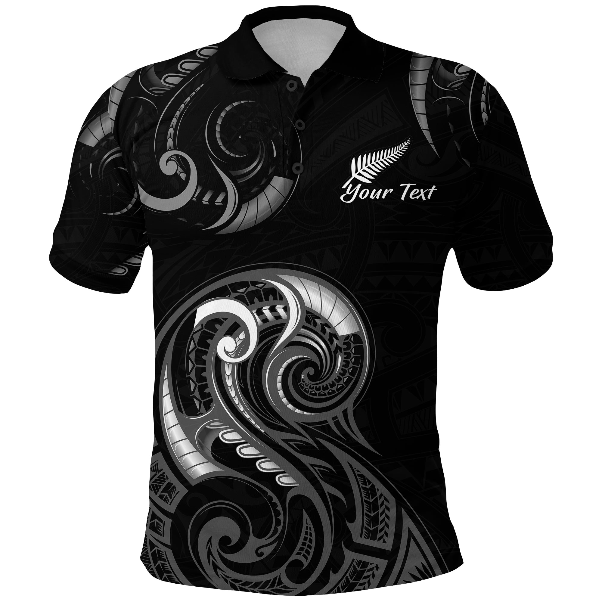 custom-personalised-aotearoa-fern-polo-shirt-maori-pattern-version-black-lt13