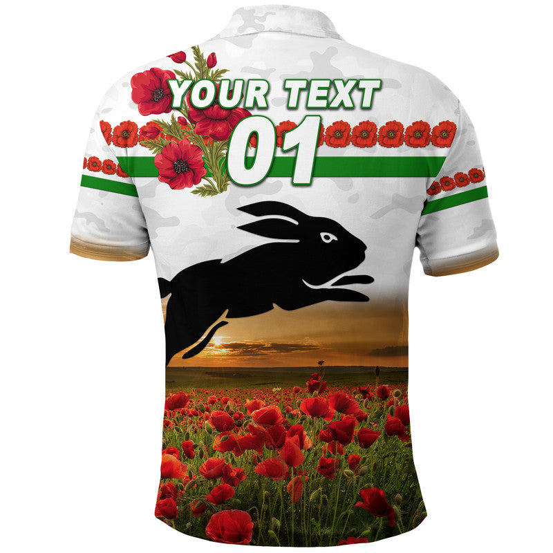 custom-personalised-south-sydney-rabbitohs-anzac-2022-polo-shirt-poppy-flowers-vibes-white