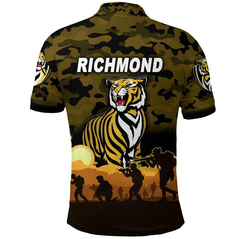 richmond-tigers-anzac-polo-shirt-simple-style-black