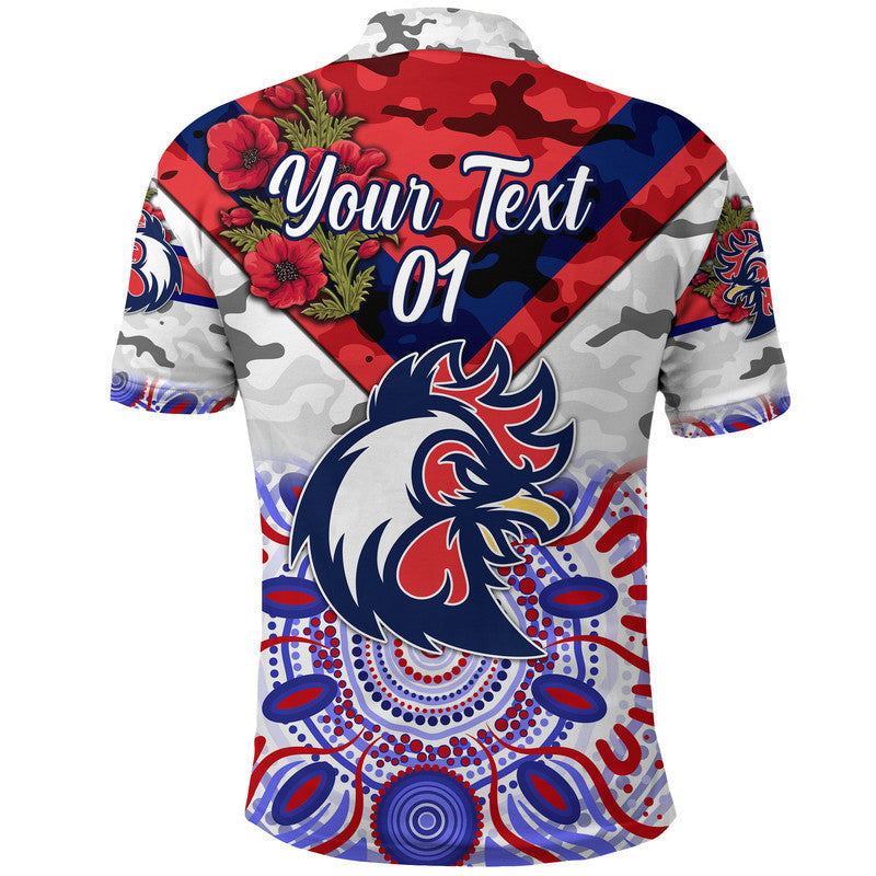 custom-personalised-sydney-roosters-anzac-2022-polo-shirt-indigenous-vibes-white