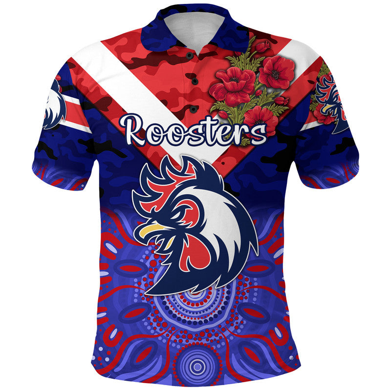 custom-personalised-sydney-roosters-anzac-2022-polo-shirt-indigenous-vibes-blue