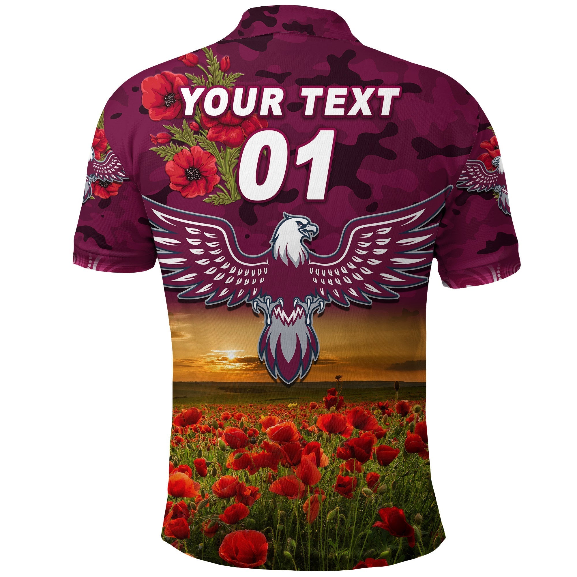 custom-personalised-manly-warringah-sea-eagles-anzac-2022-polo-shirt-poppy-flowers-vibes