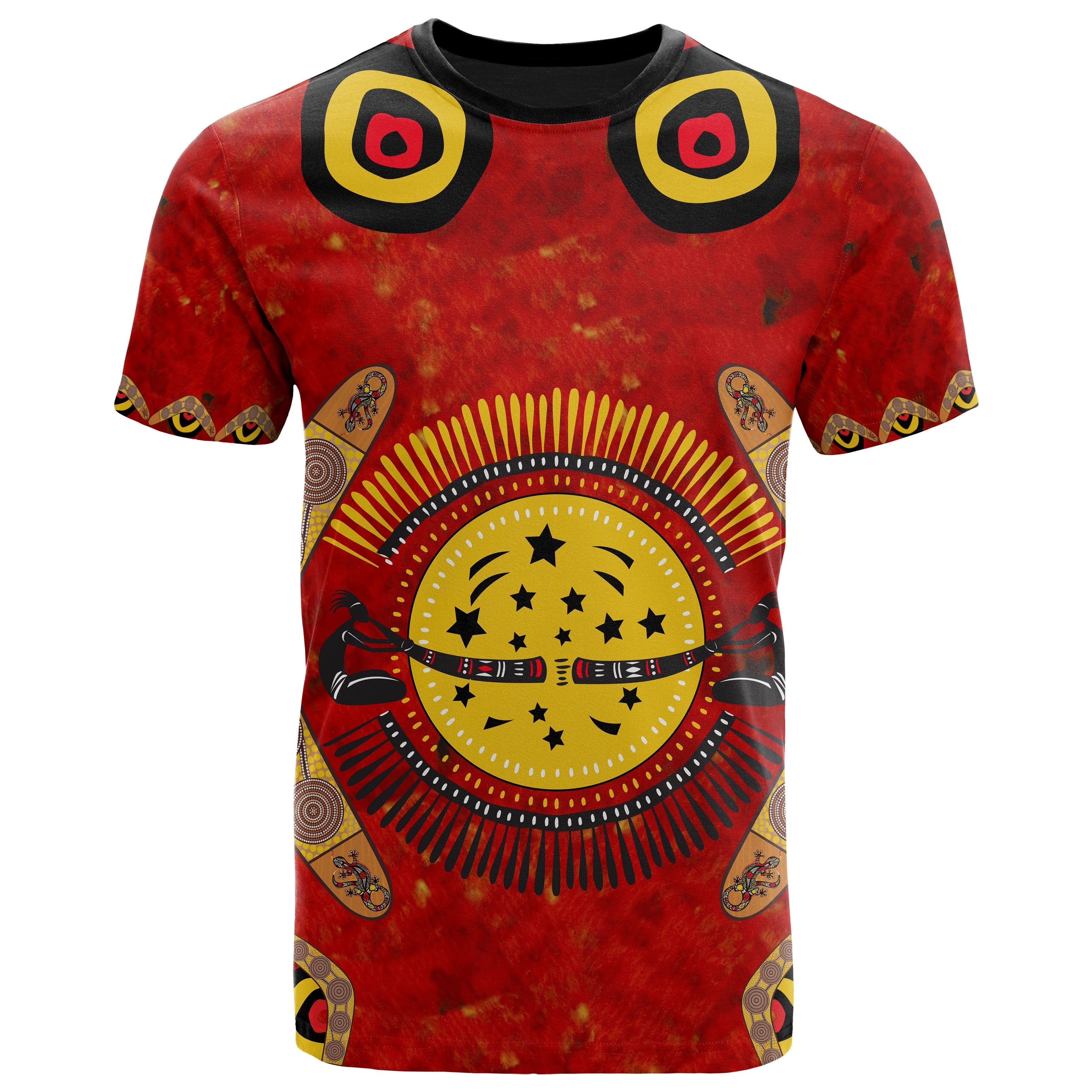 aboriginal-t-shirt-lizard-and-boomerang-patterns