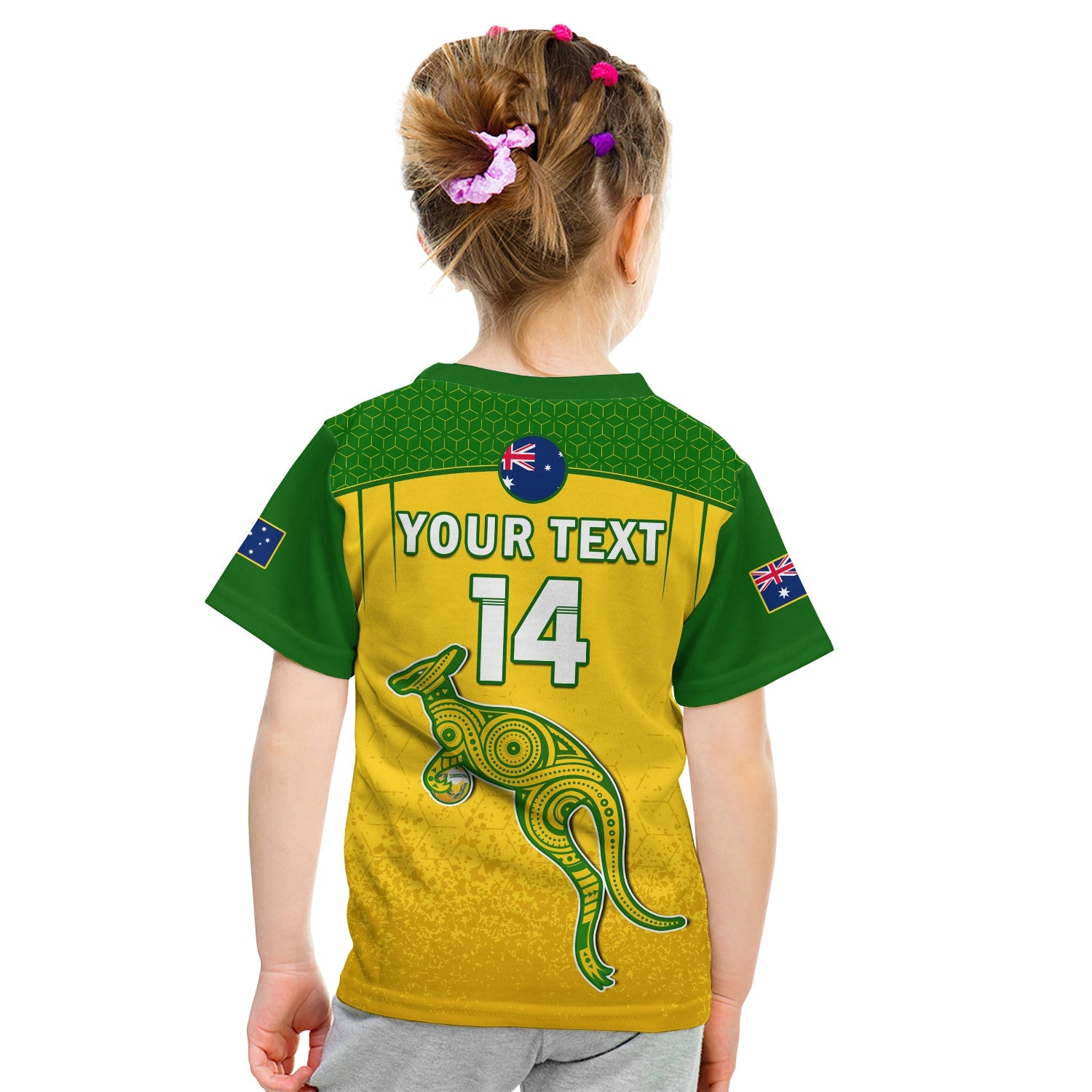 custom-text-and-number-australia-soccer-t-shirt-socceroos-dots-kangaroo-simple-style