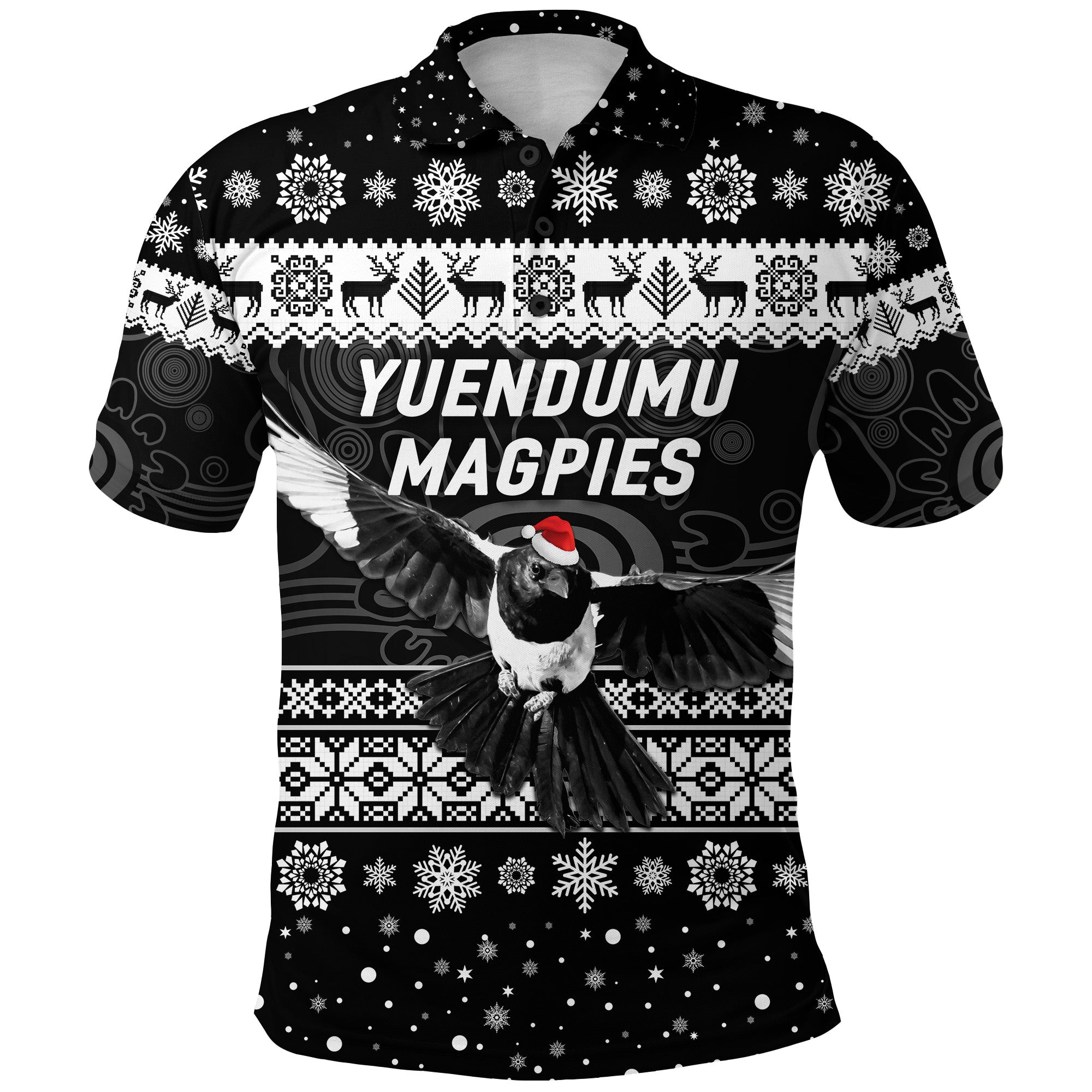 yuendumu-magpies-football-club-polo-shirt-christmas-simple-style-black