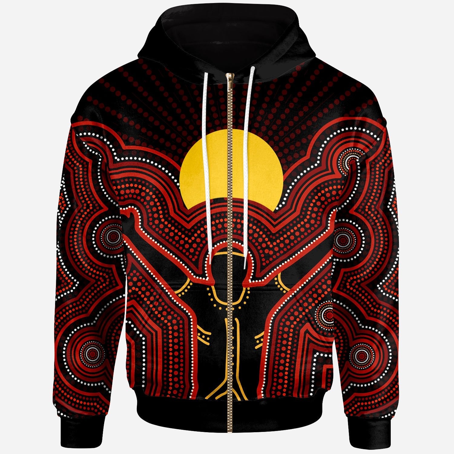 aboriginal-zip-up-hoodie-the-sun-always-shines