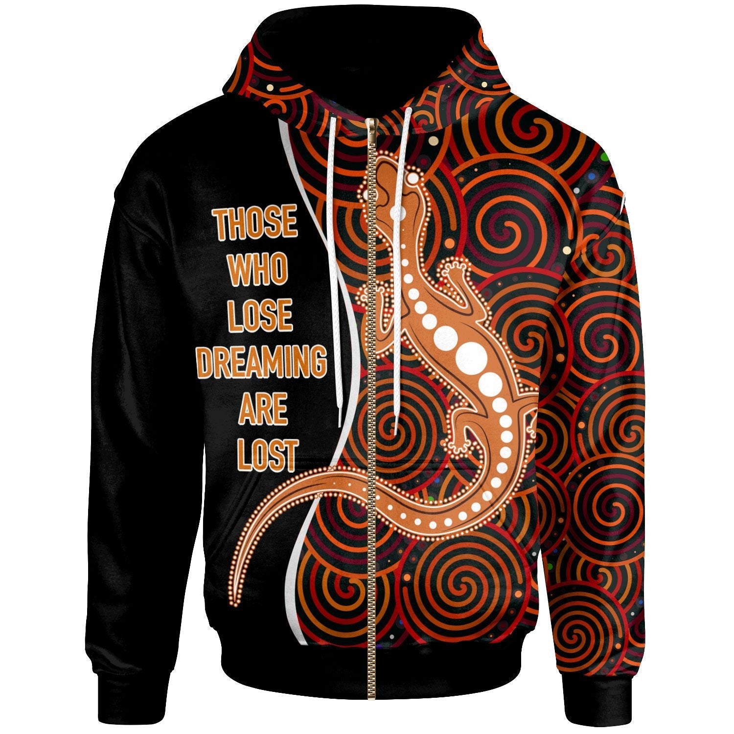 aboriginal-personalised-zip-up-hoodie-indigenous-lizard-dreaming