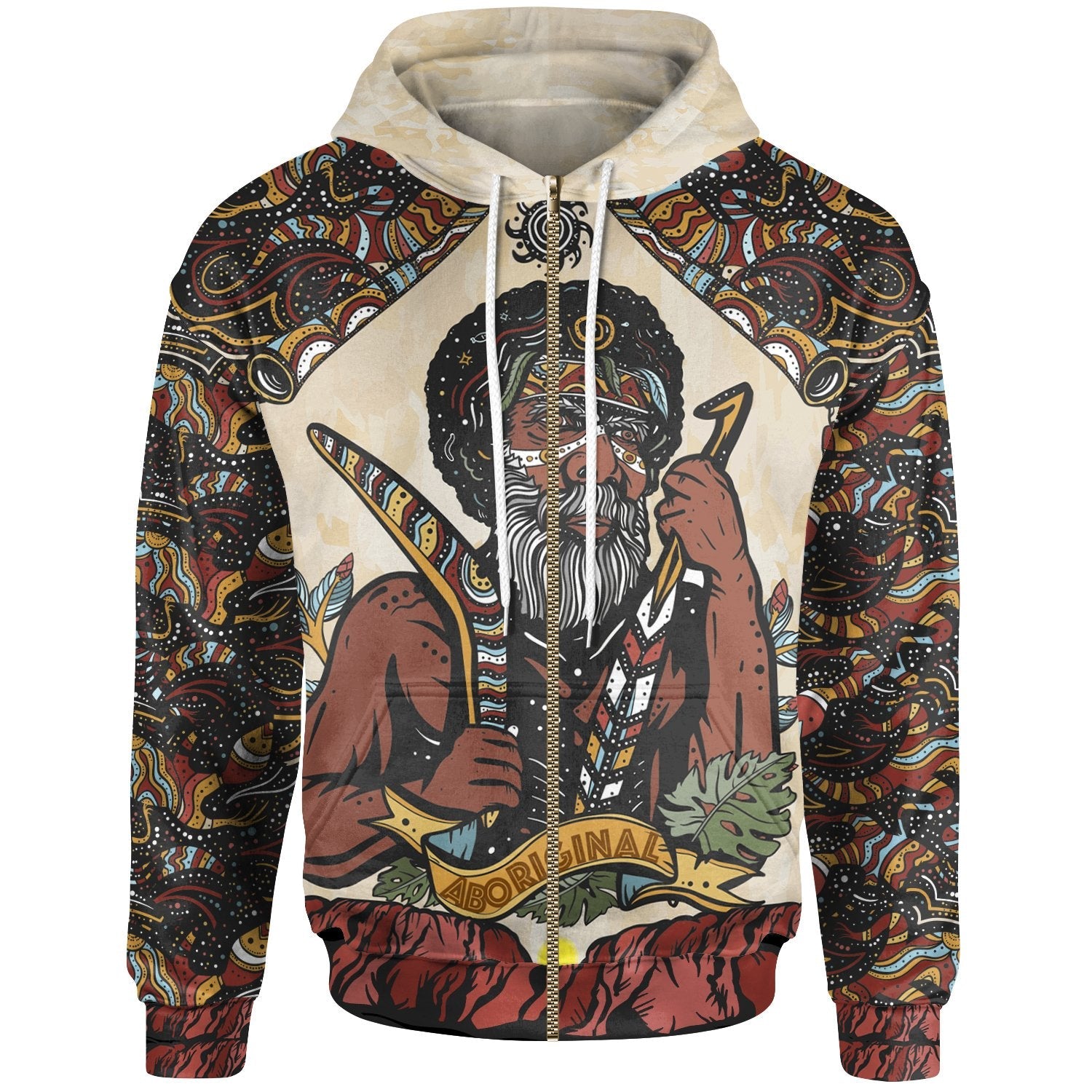 custom-text-zip-up-hoodie-aboriginal-men