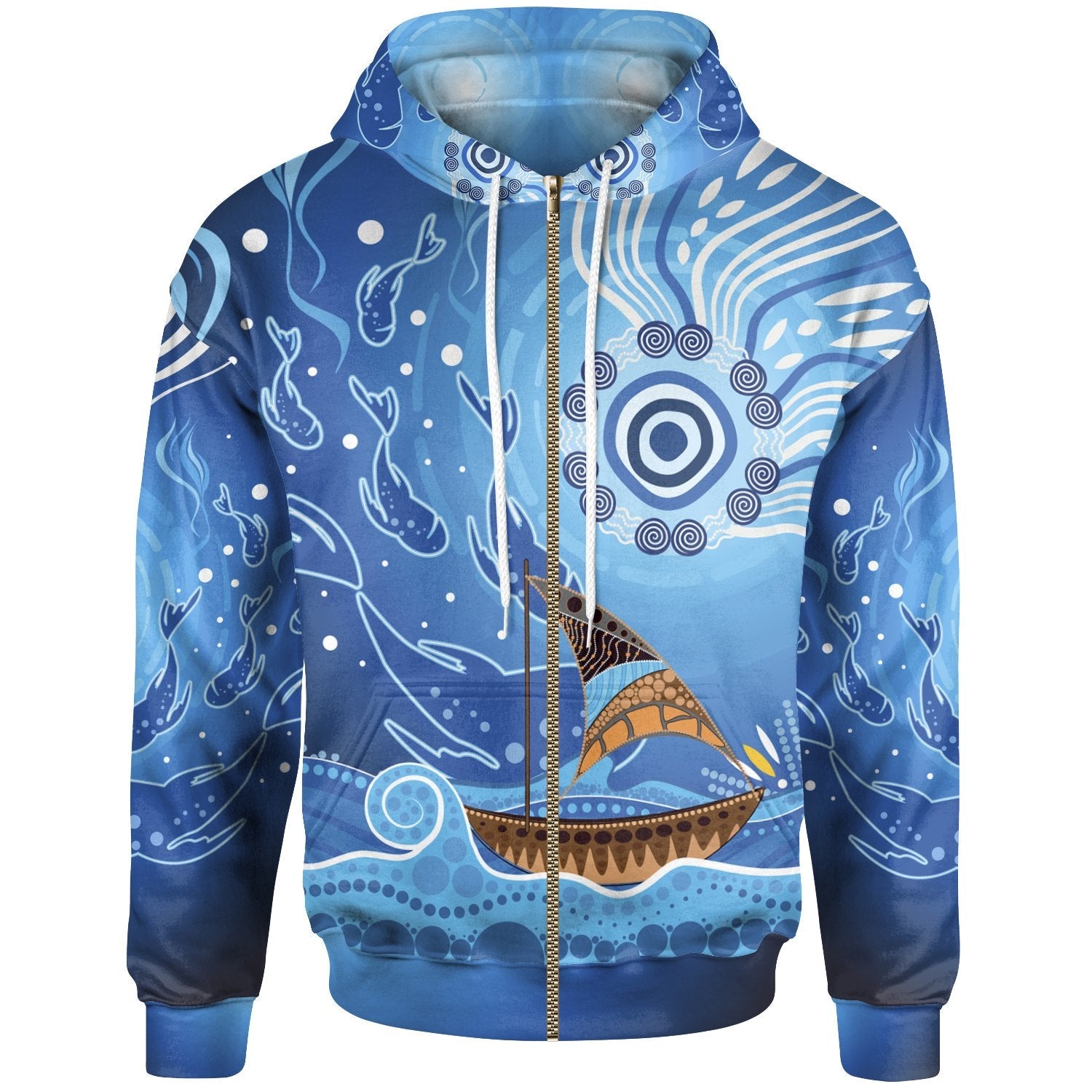 zip-up-hoodie-aboriginal-view-sea-with-fish-and-boat