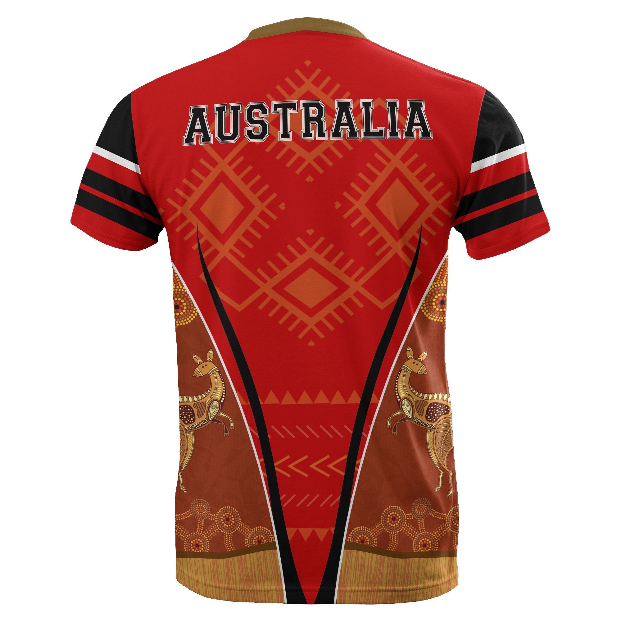 aboriginal-t-shirt-kangaroo-patterns-circle-dot-painting-australia