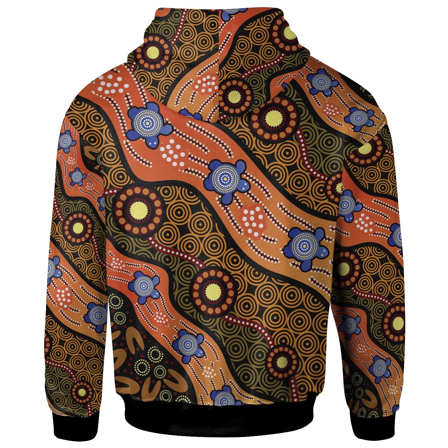 zip-hoodie-aboriginal-dot-unique-style-turtle
