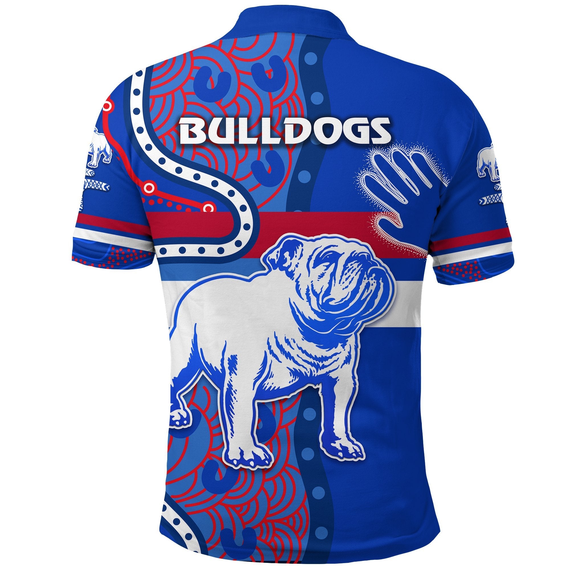 western-polo-shirt-bulldogs-indigenous-simple-style
