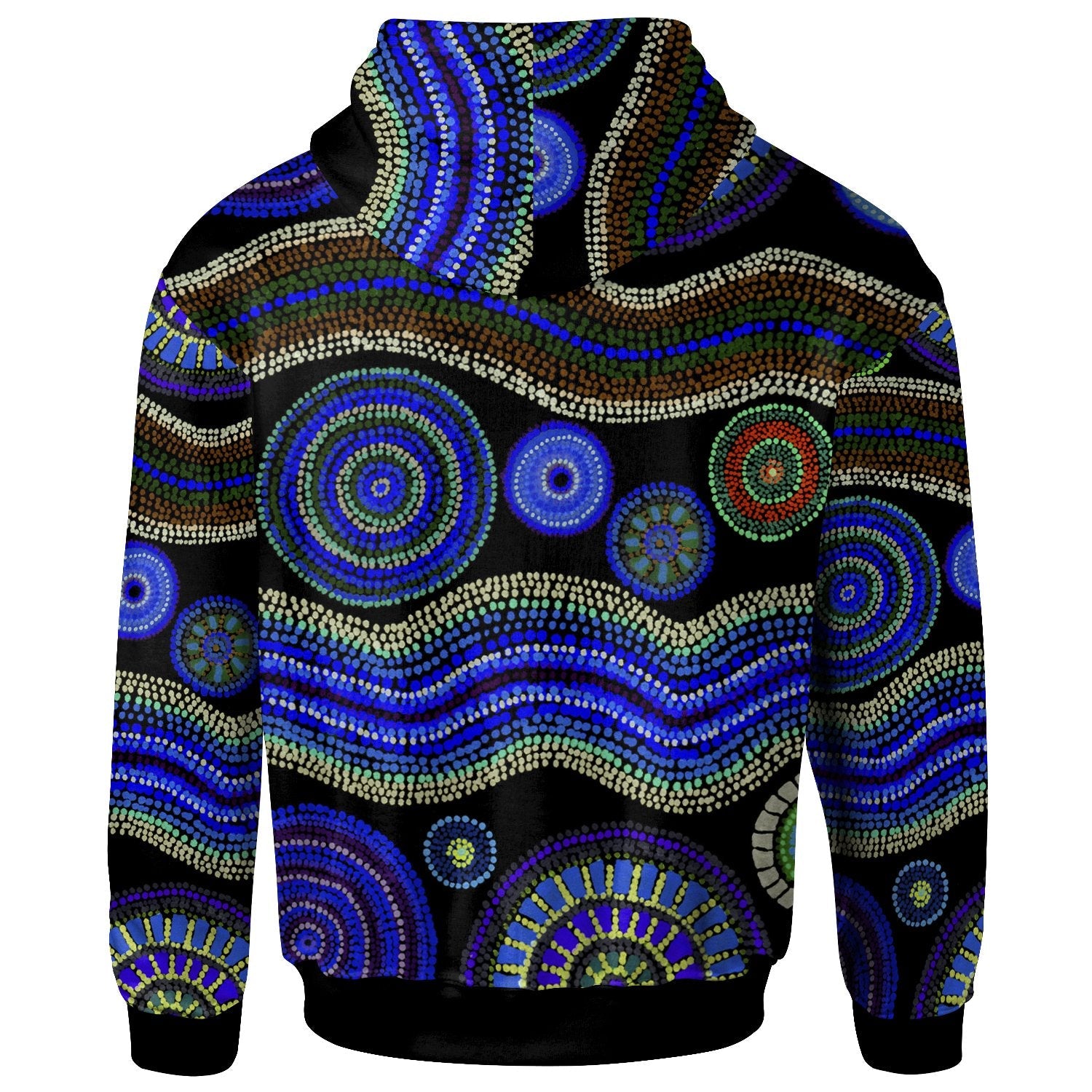 zip-hoodie-aboriginal-dot-unique-style-blue